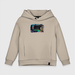 Толстовка оверсайз детская Перед полетом, цвет: миндальный