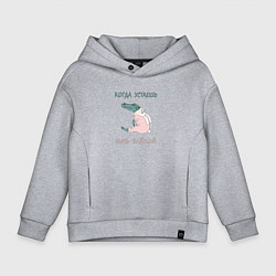 Детское худи оверсайз Крокодил в костюме зайчика, юмор