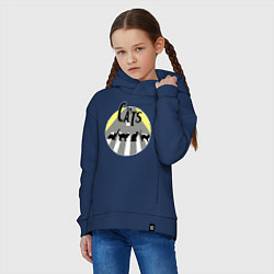 Толстовка оверсайз детская The Cats, цвет: тёмно-синий — фото 2