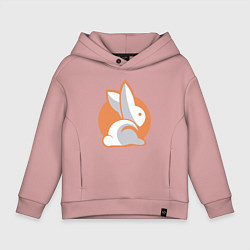 Детское худи оверсайз Orange Rabbit