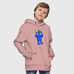 Толстовка оверсайз детская Rainbow Friends, цвет: пыльно-розовый — фото 2