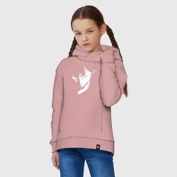 Толстовка оверсайз детская Anime one piece, цвет: пыльно-розовый — фото 2