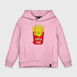 Детское худи оверсайз Time fries when Im with you