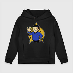 Толстовка оверсайз детская Spoke - vault boy, цвет: черный
