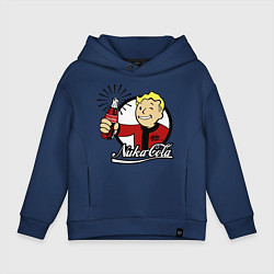 Толстовка оверсайз детская Vault boy - nuka cola, цвет: тёмно-синий