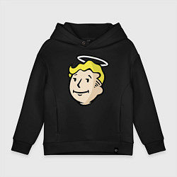 Толстовка оверсайз детская Holly vault boy, цвет: черный