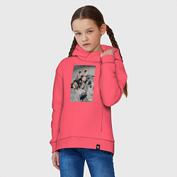 Толстовка оверсайз детская Stray Kids Maxident, цвет: коралловый — фото 2