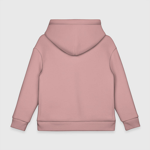 Детское худи оверсайз Bad rabbit / Пыльно-розовый – фото 2