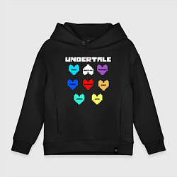 Детское худи оверсайз Undertale - души 8 людей