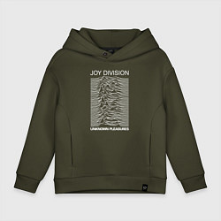 Толстовка оверсайз детская Joy Division, цвет: хаки