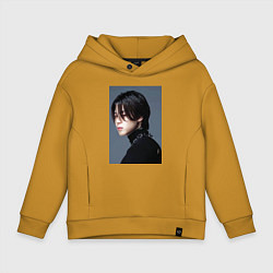 Толстовка оверсайз детская Dark side Jimin, цвет: горчичный