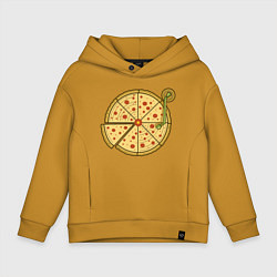 Детское худи оверсайз Vinyl pizza