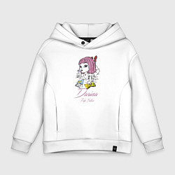 Толстовка оверсайз детская Darina - pulp fiction, цвет: белый