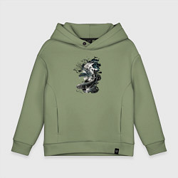 Детское худи оверсайз Тату рыбы