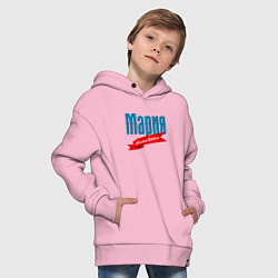 Толстовка оверсайз детская Мария - ограниченный выпуск, цвет: светло-розовый — фото 2