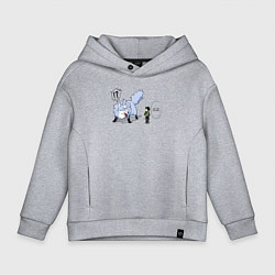 Толстовка оверсайз детская Mukoda and Fel, цвет: меланж