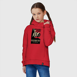 Толстовка оверсайз детская Ленин, Маркс и Энгельс, цвет: красный — фото 2