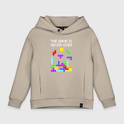Детское худи оверсайз Tetris - the game is never over