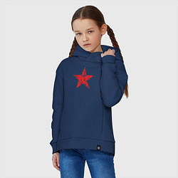 Толстовка оверсайз детская Star USSR, цвет: тёмно-синий — фото 2