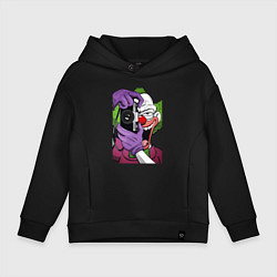 Толстовка оверсайз детская Krusty photographer, цвет: черный