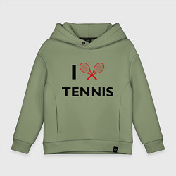 Детское худи оверсайз I Love Tennis
