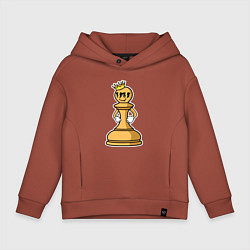 Детское худи оверсайз Шахматная пешка InChess
