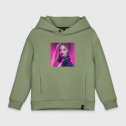 Детское худи оверсайз Blackpink Lisa аниме рисунок