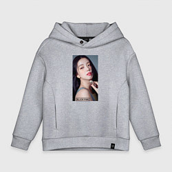 Толстовка оверсайз детская Kim Jisoo, цвет: меланж