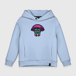 Толстовка оверсайз детская MF Doom mushroom, цвет: мягкое небо