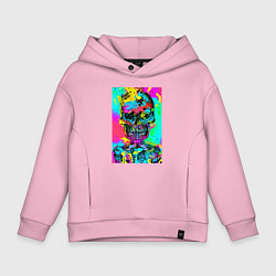 Детское худи оверсайз Cool skull - pop art - vogue