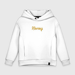 Детское худи оверсайз Медовый шрифт Honey