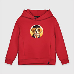 Детское худи оверсайз Собачка-ученик