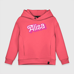 Толстовка оверсайз детская Alisa - retro Barbie style, цвет: коралловый