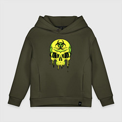 Детское худи оверсайз Biohazard skull