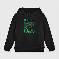 Детское худи оверсайз Hustle hit never quit