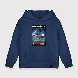 Толстовка оверсайз детская Serious Sam 1 - second encounter, цвет: тёмно-синий