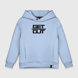Детское худи оверсайз Get out black