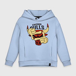 Детское худи оверсайз Bulls logo with hands