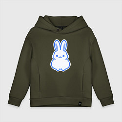 Детское худи оверсайз White bunny