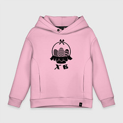 Детское худи оверсайз ХВ пасхальные яйца в корзинке