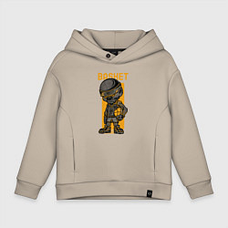 Толстовка оверсайз детская Streetball, цвет: миндальный