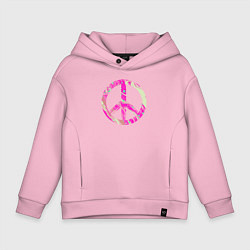 Детское худи оверсайз Pink peace