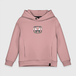 Детское худи оверсайз Honda logo auto grey