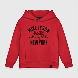 Толстовка оверсайз детская Mike Tyson: New York, цвет: красный