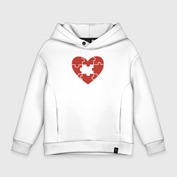 Детское худи оверсайз Puzzle heart