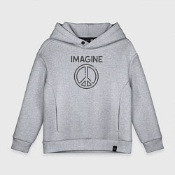 Детское худи оверсайз Peace imagine