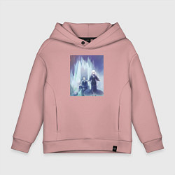 Детское худи оверсайз Жизнь с нуля в альтернативном мире