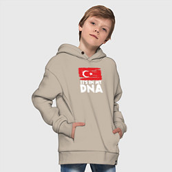 Толстовка оверсайз детская Турция в ДНК, цвет: миндальный — фото 2