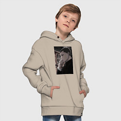 Толстовка оверсайз детская Ведьма и чудовище Ашаф, цвет: миндальный — фото 2