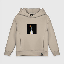Толстовка оверсайз детская Cool goose, цвет: миндальный